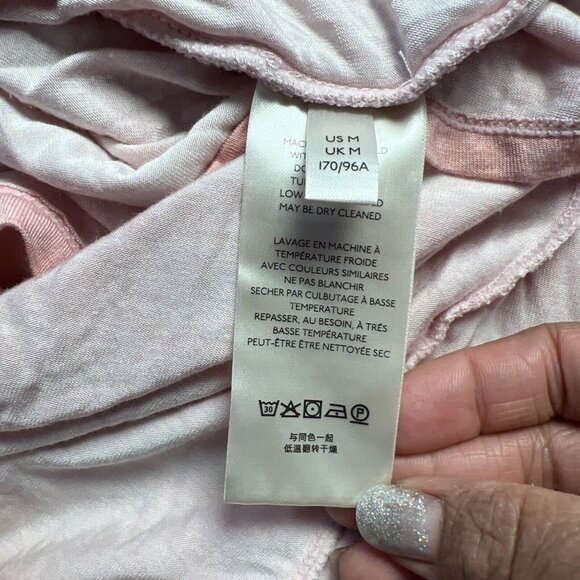 FREE PEOPLE Alyssa Wrap Dress Medium Earth Pink Tie Dye Maxi Knit - Picture 8 of 11